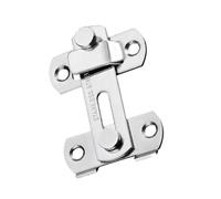 Barn Door Security Fastener - Child Safety Hardware for Locking | Polished Chrome Plate with Smooth Action & Tamper Resistant Bar for Pantries, Bedrooms, Cabinets and Nursery Areas