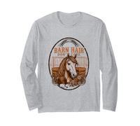 Barn Hair Dont Care Caballos Equitación Manga Larga