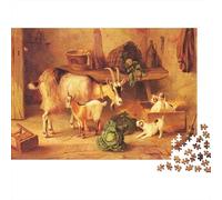 Barn Interior Puzzle para Adultos 1000 Piezas Papel Reciclable Farm Life Puzzles Educativo Juego Challenge Ideal para Family and Friends Gifts 52x38cm/1000pcs