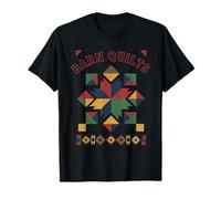 Barn Quilts Geométrico Arte Popular Colcha Bloque Diseño Camiseta