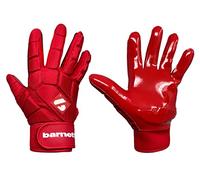 BARNETT FKG-03 - Guantes de fútbol Linebacker de Alto Nivel, LB, RB, TE, Rojo (L)