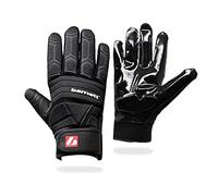 BARNETT FLG-03 Guantes excepcionales de fútbol Americano, Linemen, Pro, OL,DL, Negro (XL)