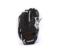 BARNETT GL-125 - Guante de béisbol (Piel, 12,5), Color Negro