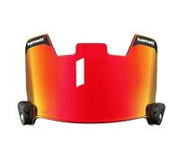 BARNETT Reve - Visera para Casco de fútbol Americano, Color Rojo