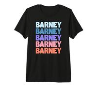 Barney Funny Modern Repetitive Text Design First Name Barney Camiseta Premium
