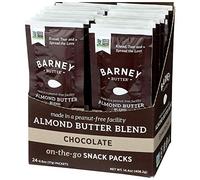BARNEY - Paquete de bocadillos de mantequilla de almendras, chocolate, sin revuelta, sin OMG, sin piel, apto para paleo, KETO, 0.6 onzas, 24 unidades