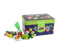 Barnier | Caramelos De Frutas Mixtas | Caramelos Rellenos De Fruta Enlatada | Recipiente con Caramelos de Frutas Mixtas Rellenos | Caramelos Dulces De Frutas - 100 Gr