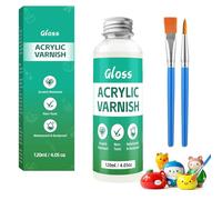 Barniz Arcilla Secado al Aire 150ml - Acabado Brillante para Prevenir Grietas, Arañazos y Desgaste. Ideal para Arcilla, Cerámica, Air Dry Clay Varnish Profesional