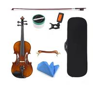 Barniz Avanzado Para Violín Hecho A Mano, Tamaño Completo, Arce Flameado, Placa De Abeto Antiguo, Violín Ajustado De Ébano 4/4