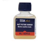 TITAN ARTS - BARNIZ CUADROS MATE OLEO Y ACRILICO TITAN 100 ML