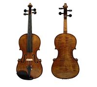 Barniz De Aceite Hecho A Mano Violín+ Fibra De Carbono Caja De Espuma De Arco Violon Strings De Descanso De Hombro Violín principiantes(1/2)