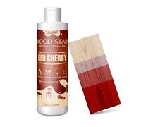 Barniz de Madera Cereza Roja, 250ml Tinte para Madera de a Base de Agua para Muebles de Interior y Exterior, Gabinetes, Puertas y Más, Secado Rápido, Bajo Olor y No Tóxico, Fácil de Aplicar Red Cherry