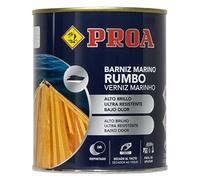 Barniz marino bajo en olor. Alta resistencia en ambientes marinos. Exterior e Interior. Proa.. Transparente. 4 L.