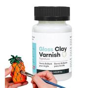 Barniz para Arcilla Secado al Aire | Barniz de 120 ml con Acabado Brillante - Acabado Duradero Que Previene Grietas En Cerámica, Madera, Yeso Y Pintura Al Óleo