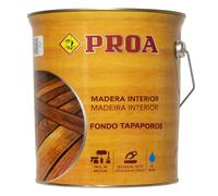 Barniz proa tapaporos al agua. Transparente. 4 L.