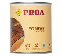 Barniz proa tapaporos al agua. Transparente. 750 ML.