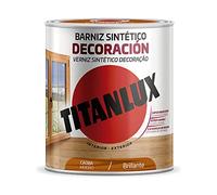 BARNIZ SINTÉTICO DECORACIÓN BRILLANTE CAOBA 750ml TITANLUX M10100434