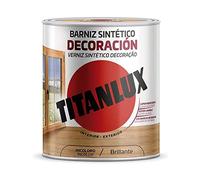 BARNIZ SINTÉTICO DECORACIÓN BRILLANTE CASTAÑO 750ml TITANLUX M10100134