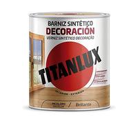 BARNIZ SINTÉTICO DECORACIÓN BRILLANTE ROBLE 750ml TITANLUX M10100234