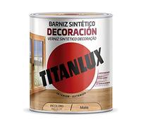 TITAN Barniz SINTÉTICO DECORACIÓN Mate INCOLORO 750ml TITANLUX M12100034, Multicolor