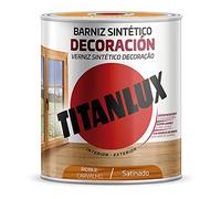 BARNIZ SINTÉTICO DECORACIÓN SATINADO ROBLE 0,250L TITANLUX M11100214