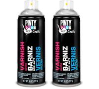 Barniz spray PINTYPLUS ART & CRAFT 520cc Brillo (Paquete de 2)