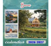 Barns Calendar 2026-2027: 18 Month Planner To Keep You On Track from Sep 2026 to Dec 2027,Square 8.5 x 8.5 Inches Gift For Organizing & Planning