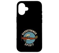 Barnstormer Vintage Stunt Pilot Retro Biplano Aviación Regalo Carcasa para iPhone 16
