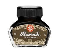 Barock 1910 Umbra Tinta de Escritura Líquida para Plumas Estilográficas, Boquillas de Vidrio, Bolígrafos Roller, Tinta para Pluma Estilográfica en Botella de Tinta, 30 ml, Marrón