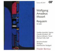 Barockorchester Stuttgart Bernius, Frieder Jezovsek, Vasiljka Kammerchor Stuttgart Schubert, Claudia Ullmann, Marcus Volle, Michael - Mozart. Requiem / Bernius