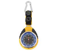 Barómetro + Altímetro + Brújula + Termómetro Probador 4 en 1, Al Aire Libre Senderismo Escalada Esquí Ciclismo Equipo Necesario Presión de Aire Temperatura Altitud Probador Sin Batería con Gancho