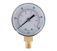 Barómetro Medidor de presión de agua para aire acondicionado y medición de vacío Construcción de metal robusta Leer para marcar Herramienta portátil para jardín (TS-Y508-100psi)