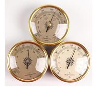 Barómetro termómetro higrómetro, barómetros para la pared del hogar, barómetro meteorológico combinado, estación meteorológica analógica multifunción, barómetro, barómetro al aire libre, para sala de