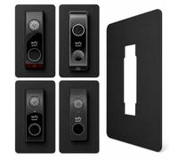 Baron Design | Embellecedor negro adecuado para timbre Eufy E340 S330 S220 | Cubierta de timbre | Accesorios para soporte de vídeo timbre con cámara (también C31 C30 Dual 2K HD FHD)