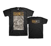 Baroness - T-Shirt # Xl Unisex Black # Gold & Grey