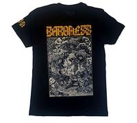 Baroness - T-Shirt # Xxl Unisex Black # Gold & Grey Dateback