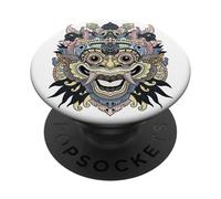 Barong Bali Cultura Balinesa Bali Amante Regalo Isla de Dioses PopSockets PopGrip Adhesivo