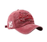 BaronHong Always 75 New York City - Gorra de béisbol bordada ajustable para papá, granate, M