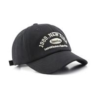 BaronHong Béisbol Vintage Denim Algodón Bajo Perfil Personalizado Bordado Ajustable Gorras de Béisbol Personalizadas, Negro , M