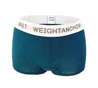 BaronHong Calzoncillos Tipo Boxeador de algodón de Doble Capa Tomboy Trans Lesbian (Azul, L)