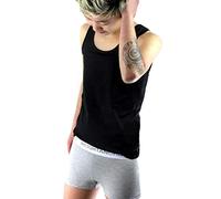 BaronHong Calzoncillos Tipo Boxeador de algodón de Doble Capa Tomboy Trans Lesbian (Gris, L)