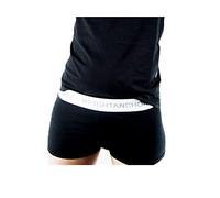 BaronHong Calzoncillos Tipo Boxeador de algodón de Doble Capa Tomboy Trans Lesbian (Negro, L)