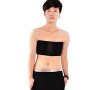 BaronHong Cosplay Donne Trans Lesbiche Tomboy Elastico Senza Spalline Superiore Cassa raccoglitore del Seno Wrap (Nero, XXL)