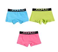 BaronHong Cotton Wide Boyshort Paquete de 3 Calzoncillos Tipo bóxer para Tomboy Trans Lesbian (Paquete de 3 (B), M)