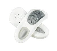 BaronHong Foot Orthotics Fascitis plantar Plantillas de soporte del arco, mejorar la alineación del equilibrio para hombres y mujeres (blanco, G)