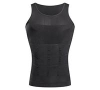 BaronHong Gynecomastia compresión Camisa Chaleco para Ocultar Hombre Boobs Moobs Adelgazamiento Mens Shapewear Aplastar Todo el Abdomen (Gris, XXL)