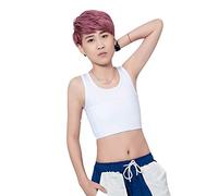 BaronHong Mujer Trans Lesbian Chest Binder Pullover Tomboy Underwear Sport Bra (Blanco, XL)