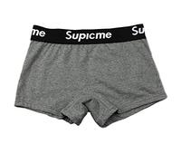 BaronHong Pack de 3 Calzoncillos para Tomboy Cotton Fashion Letters Boyshort Trans Lesbian (Darkgray, XXL)