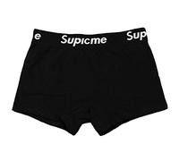BaronHong Pack de 3 Calzoncillos para Tomboy Cotton Fashion Letters Boyshort Trans Lesbian (Negro, XXL)