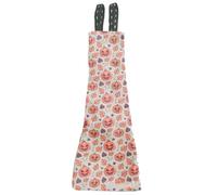 BaronHong Pañales para gallinas para mascotas, pañales de pato impresos, ropa de ganso lavable, pañales reutilizables para animales de granja, pajarita impermeable (calabaza, XS)
